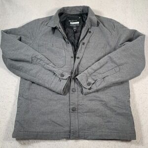Tavik‎ Shirt Mens Small Gray Full Zip Shacket Casual Interface
